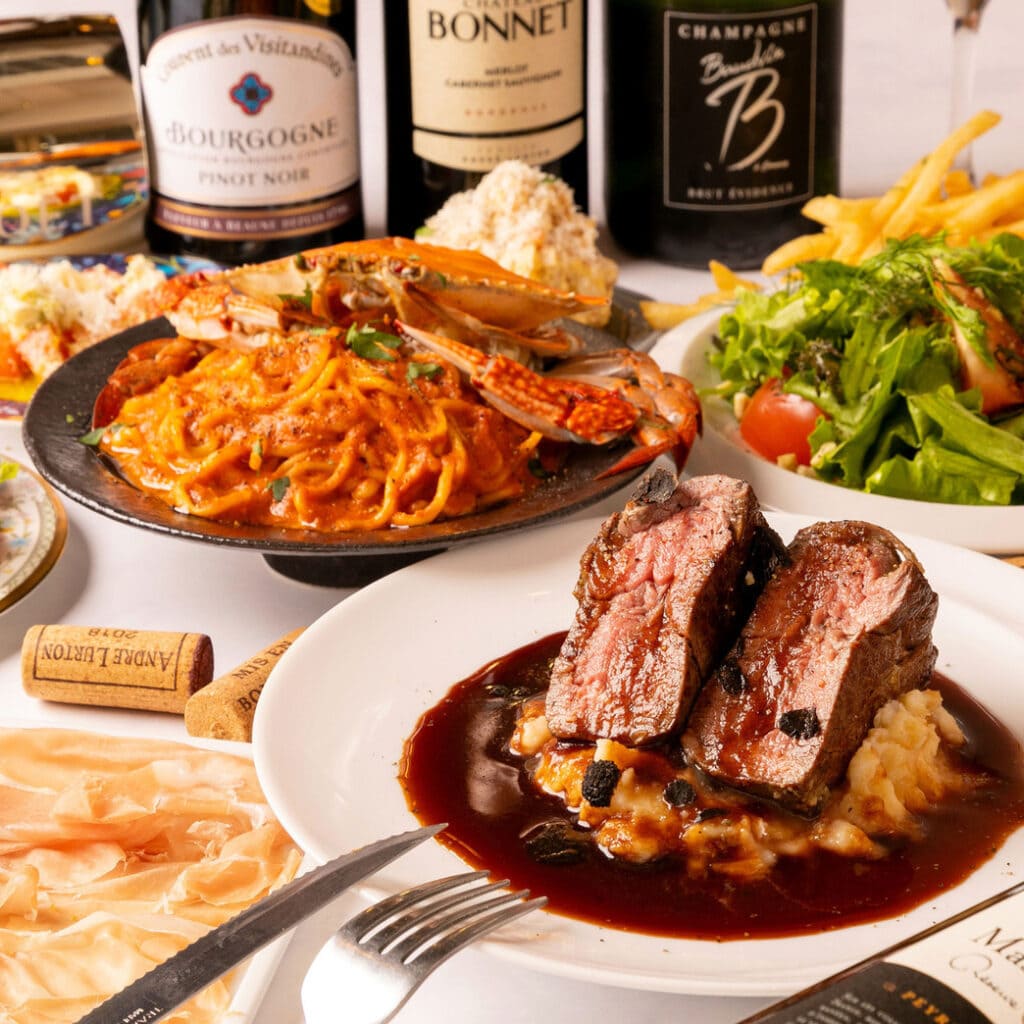 月～木がお得♪【飲み放題付】GOLDの名物料理が勢ぞろい！GOLDコース☆クーポン利用で5,000円⇒4,500円に！！の画像